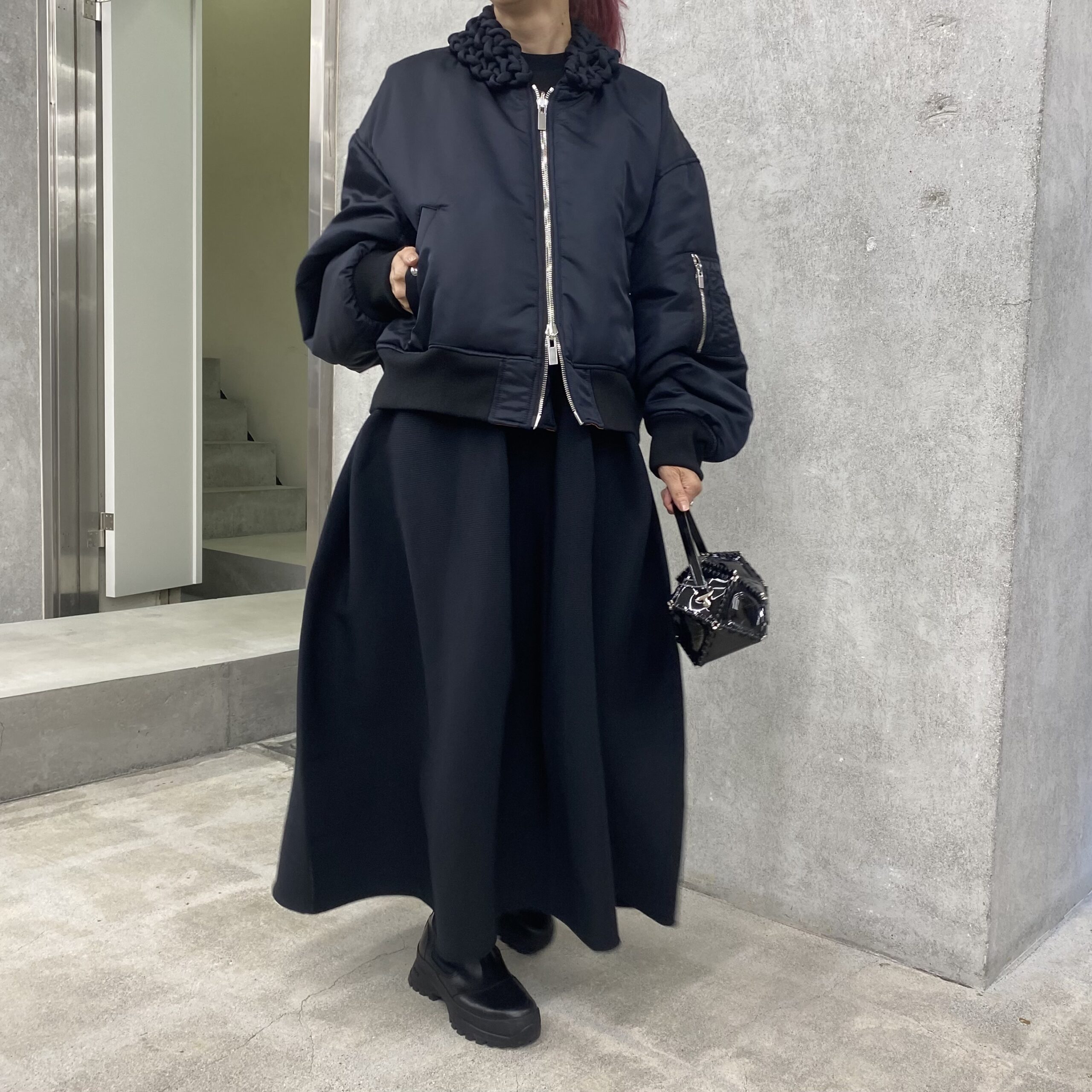 noir kei ninomiya 吊りスカート ma-1 ワンピース noir kei ninomiya 吊りスカート ma-1 ワンピース - メルカリ