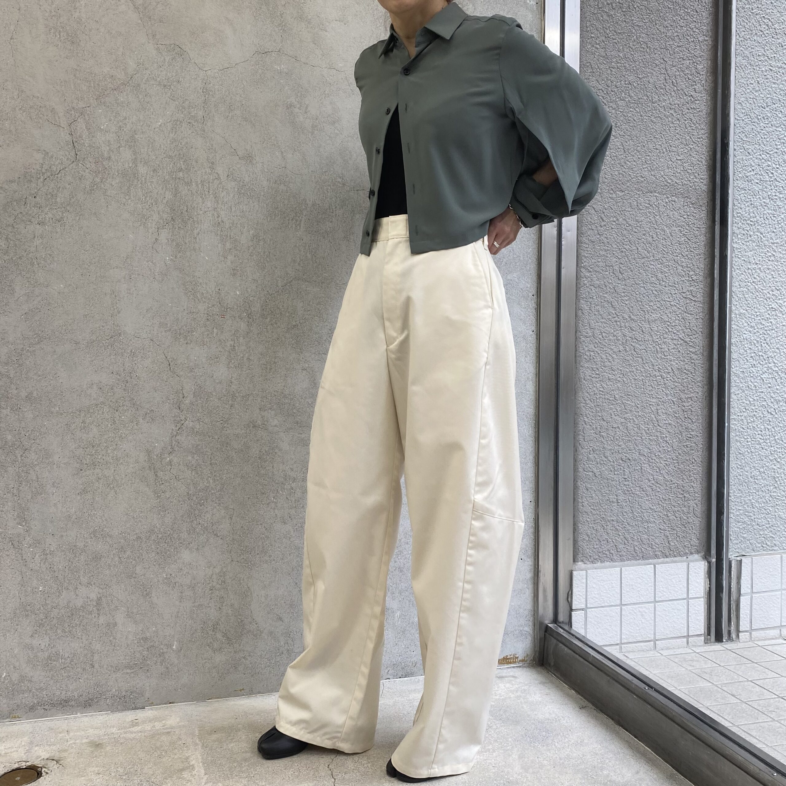 HYKE クロップドシャツ HYKE】クロップドシャツコーデ！ | OBLIGE womens blog | 山梨県甲府市